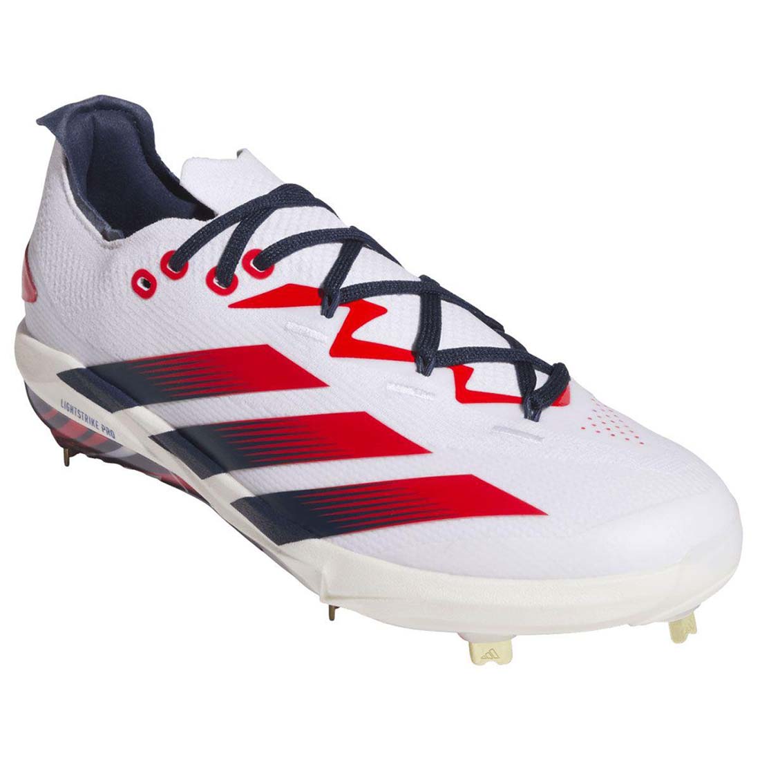 adidas adizero Electric+ 2.0 USA Metal Baseball Cleats: KK1071