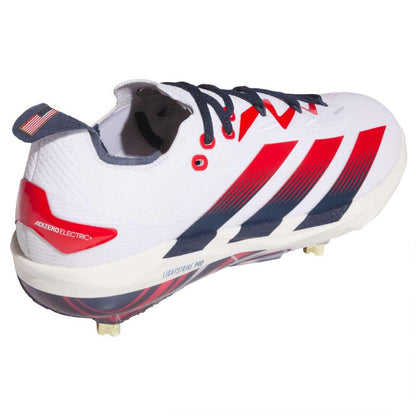 adidas adizero Electric+ 2.0 USA Metal Baseball Cleats: KK1071