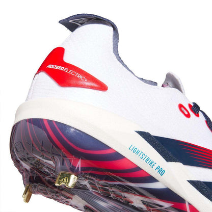 adidas adizero Electric+ 2.0 USA Metal Baseball Cleats: KK1071