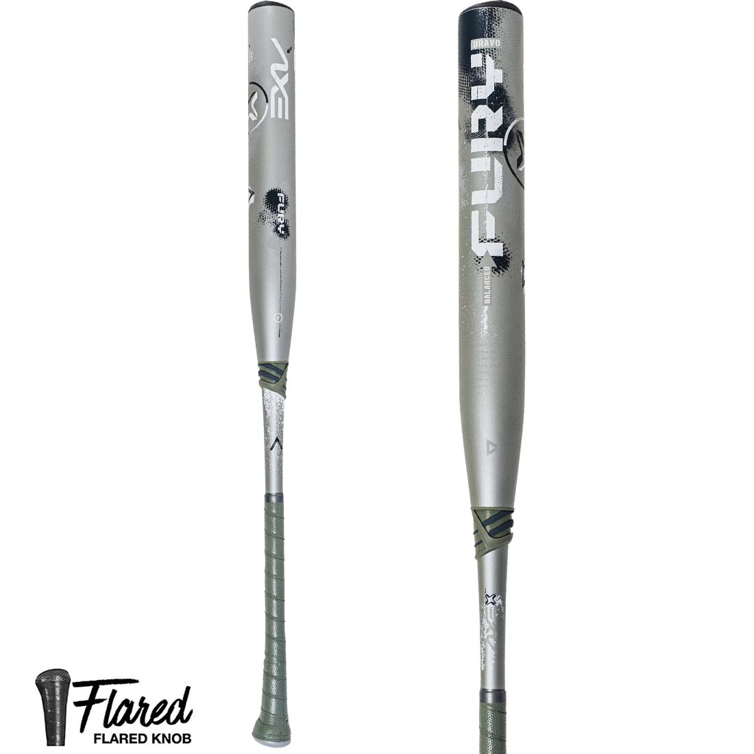 2026 Axe Fury Bravo 13" Balanced USSSA Slowpitch Softball Bat: L154Q-FLR (Flared Handle)