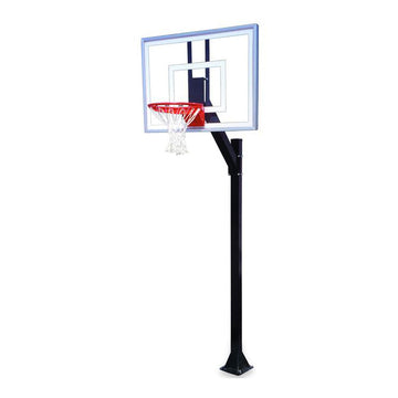 Legacy™ Fixed-Height In-Ground Bolt-Down Basketball Hoop by First Team