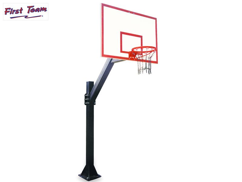 Legend™ Fixed-Height Bolt-Down In-Ground Basketball Hoop by First Team