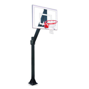 Legend™ Jr. Fixed-Height Bolt-Down In-Ground Basketball Hoop by First Team