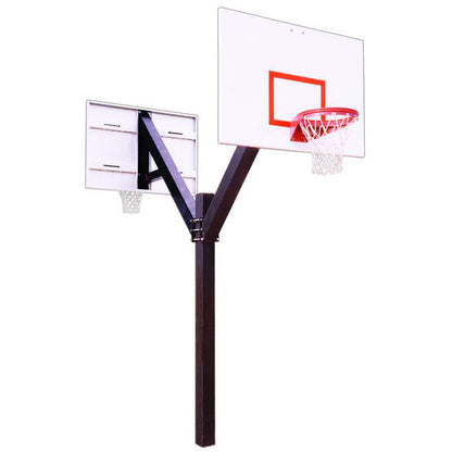 Legend™ Fixed-Height In-Ground Basketball Hoop by First Team