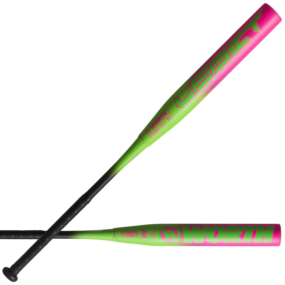 2026 Worth Legit Highlighter 12.75" 2-Piece XL USSSA Slowpitch Softball Bat: WSU6LHL