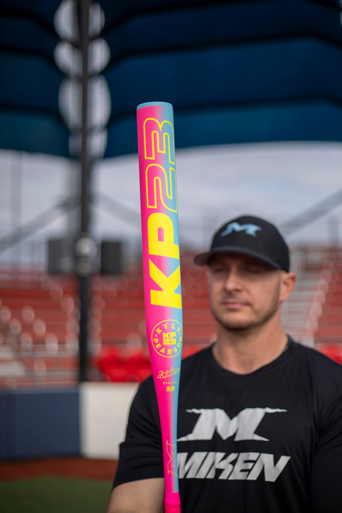2026 Miken KP23 Neon 1-Piece Maxload USSSA Slowpitch Softball Bat - MSU6NKP1L