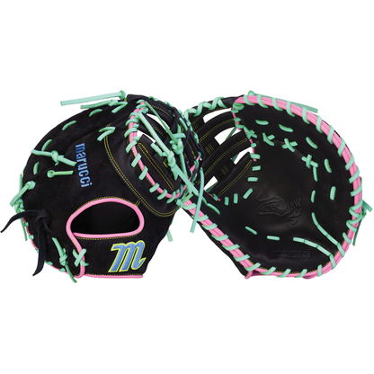 Marucci Oxbow 38S1 12.75" Baseball First Base Mitt: MFG4OX38S1-BK/RO