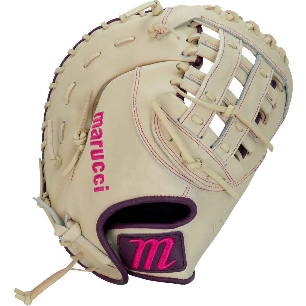 Marucci Ascension 39S2 13" Fastpitch First Base Mitt: MFGASFP39S2-CM/PR