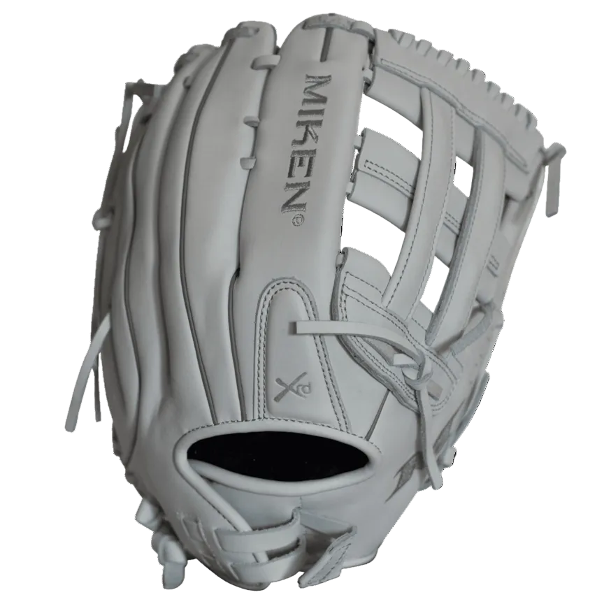 Miken Pro Series Slowpitch Softball Fielding Glove - White