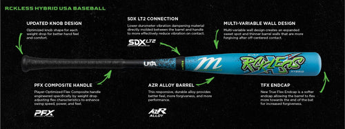 2026 Marucci CAT X RCKLESS HYBRID USA Baseball Bat -11