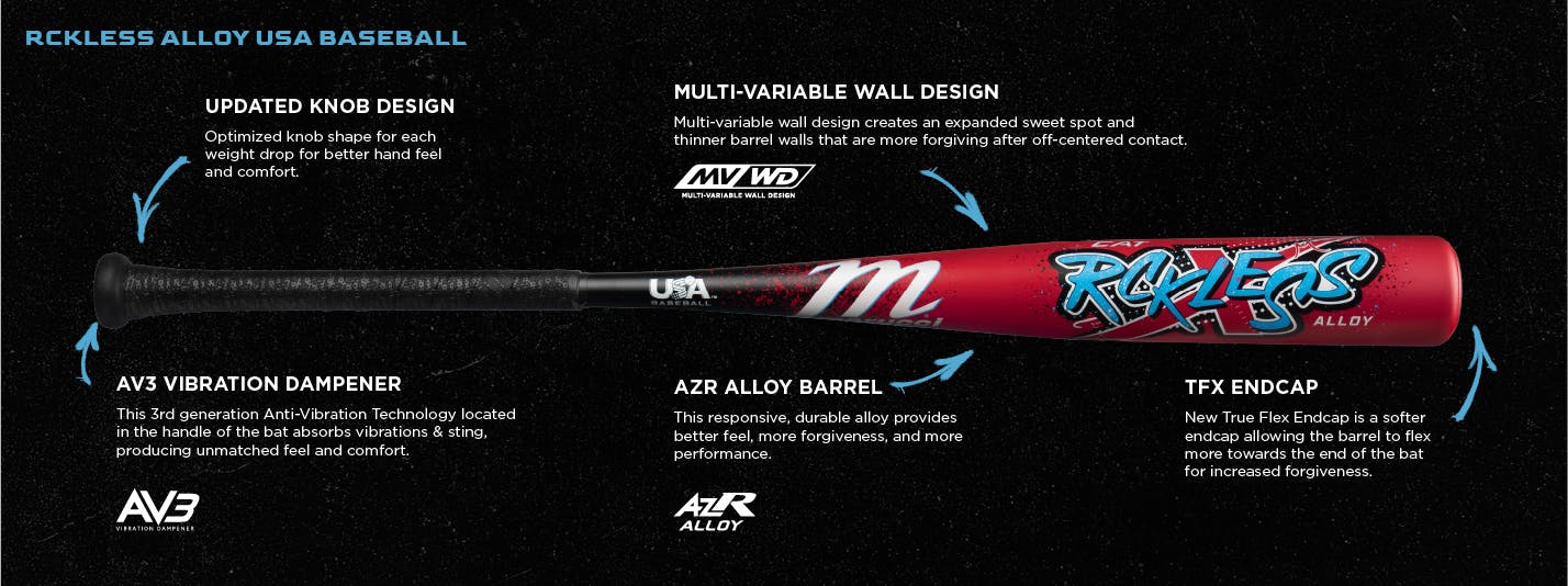 2026 Marucci CAT X RCKLESS USA Baseball Bat -11