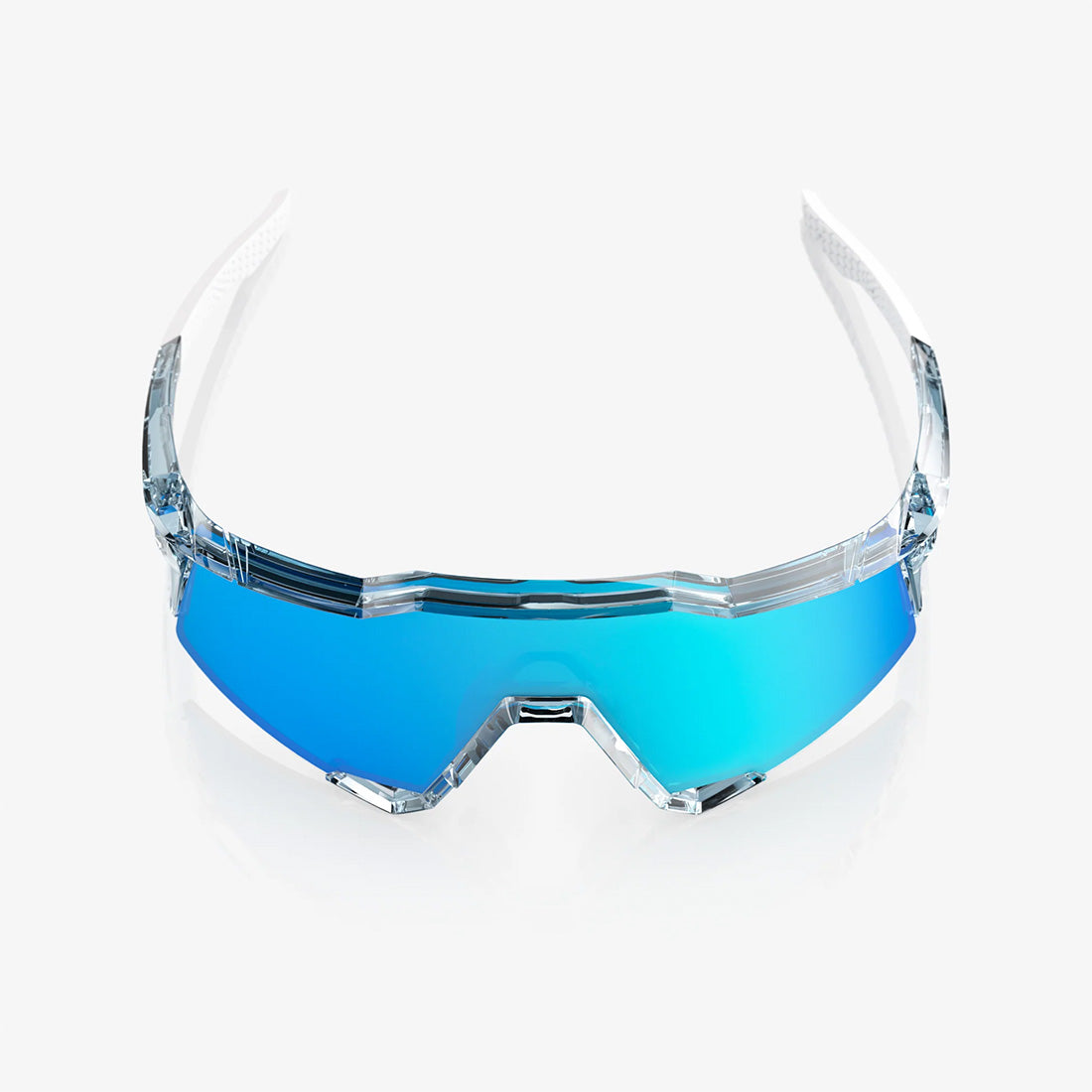 100% SPEEDCRAFT Sunglasses Polished Translucent Mint - Blue Topaz Mirror Lens