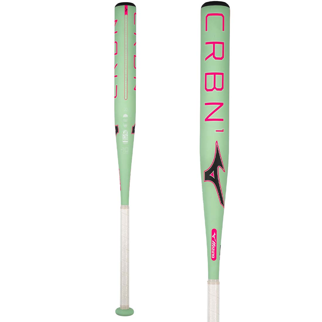 2026 Mizuno F25 CRBN1 Limited Edition Fastpitch Softball Bat: Mint and Pink