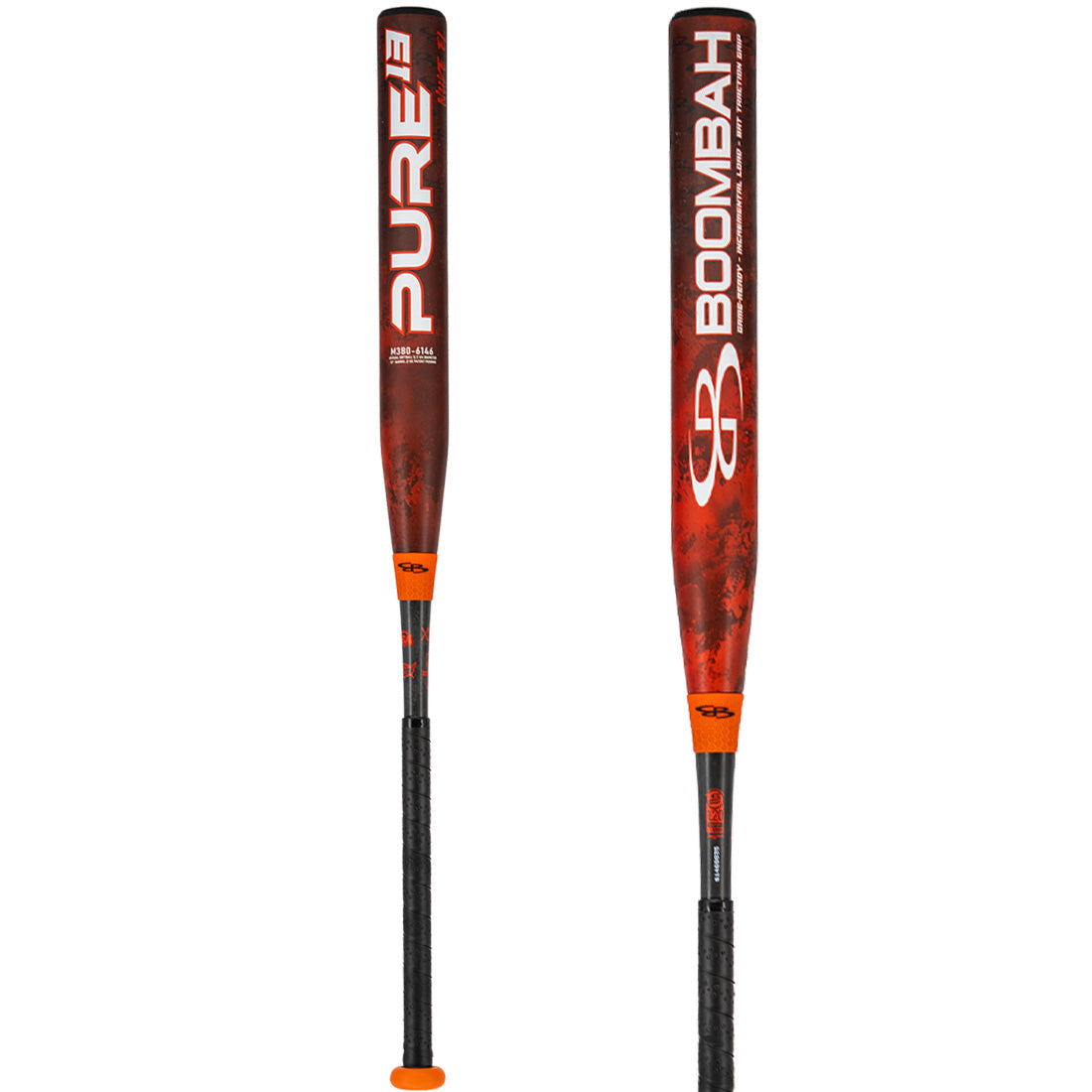 Boombah Pure Orange Nuke 13" Endloaded Slowpitch Softball Bat: M3B0-6146