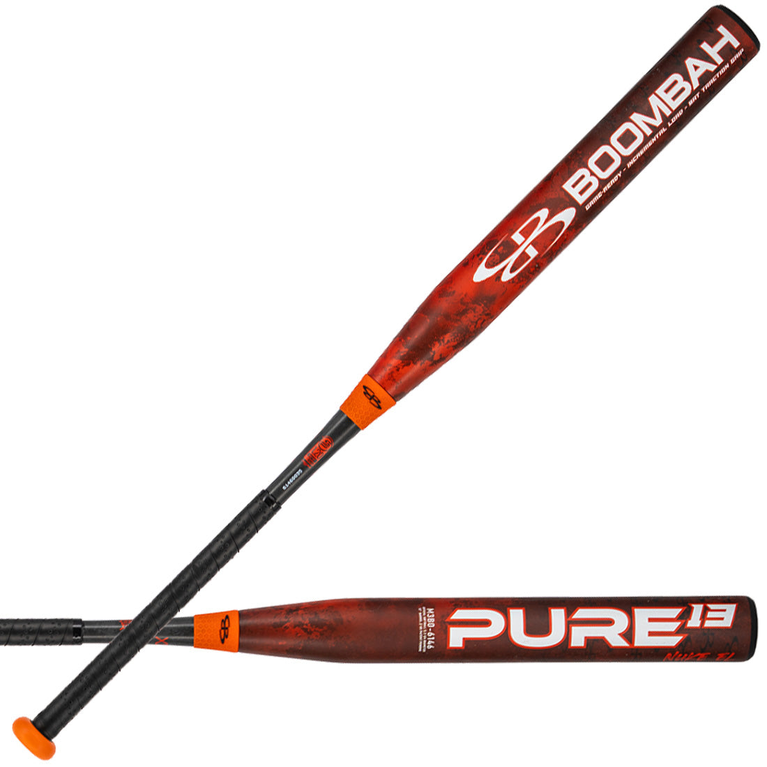 Boombah Pure Orange Nuke 13" Endloaded Slowpitch Softball Bat: M3B0-6146