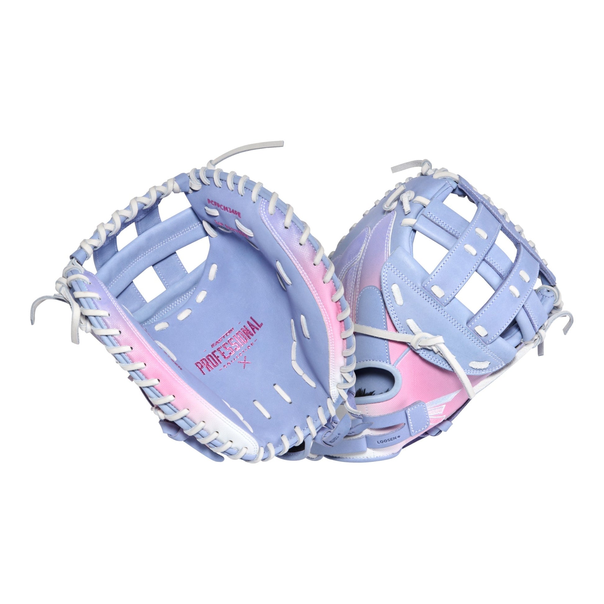 Easton Professional Collection Color Splash 3.0 34" Fastpitch Softball Catcher's Mitt/Glove - PCFPCM34PE