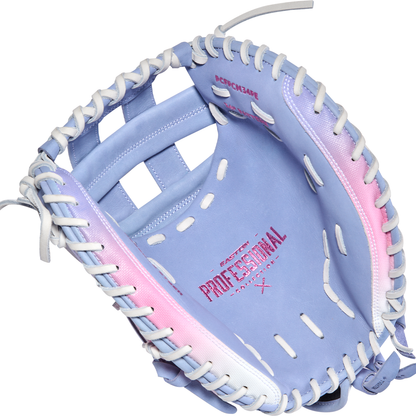 Easton Professional Collection Color Splash 3.0 34” Fastpitch Catcher’s Mitt: PCFPCM34PE