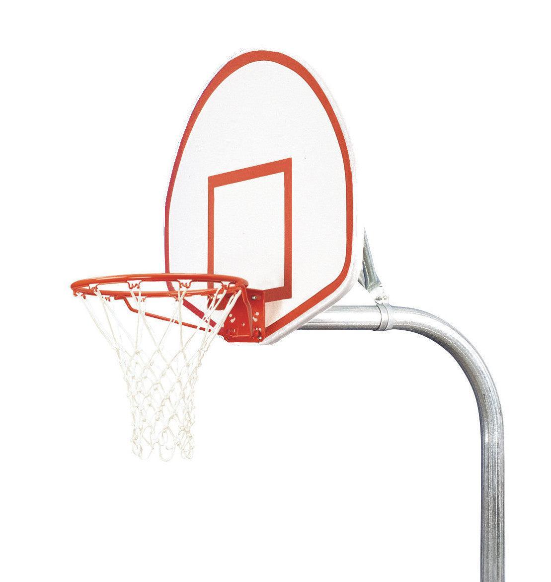 Bison Finished Aluminum Fan Playground Basketball System
