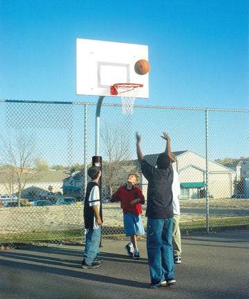Bison Rectangle Steel Playground Basketball System
