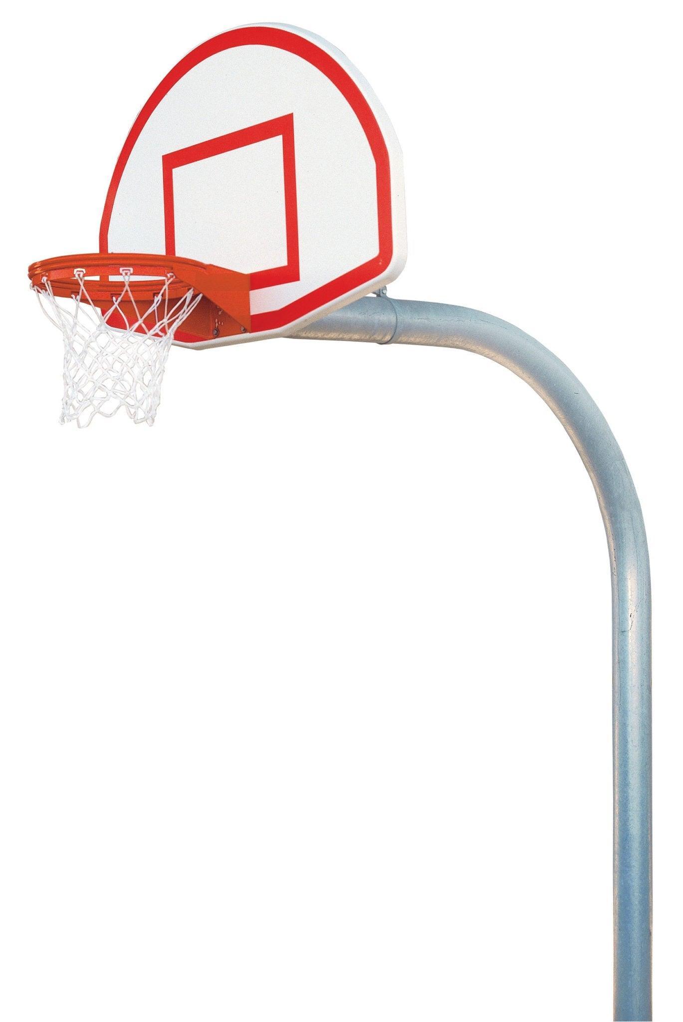 Bison Finished Aluminum Fan Playground Basketball System