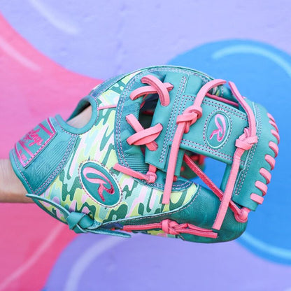 Rawlings Heart of the Hide ColorSync 10 Teal Camo 11.5" Baseball Fielding Glove - PROR204-2SP