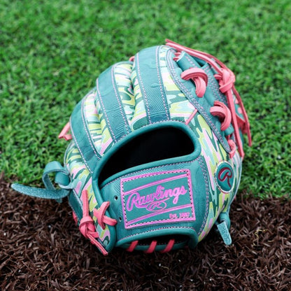 Rawlings Heart of the Hide ColorSync 10 Teal Camo 11.5" Baseball Fielding Glove - PROR204-2SP