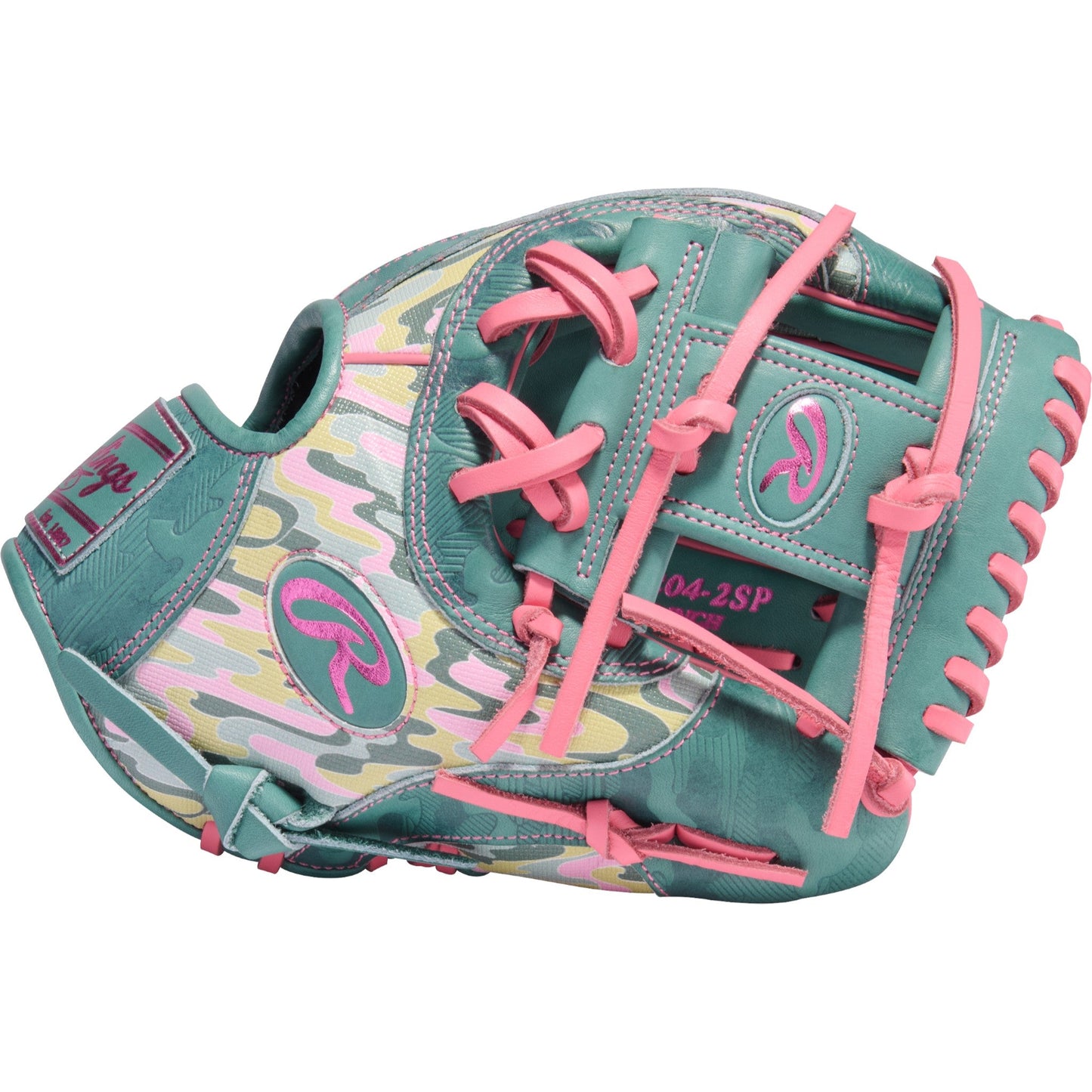 Rawlings Heart of the Hide ColorSync 10 Teal Camo 11.5" Baseball Fielding Glove - PROR204-2SP