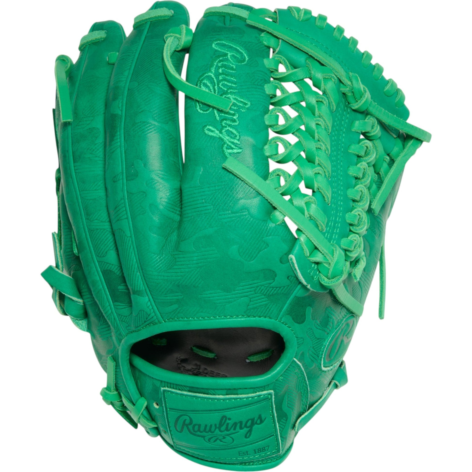 Rawlings Heart of the Hide ColorSync 10 Kelly Green Camo 11.75" Baseball Fielding Glove - PROR205-4KG