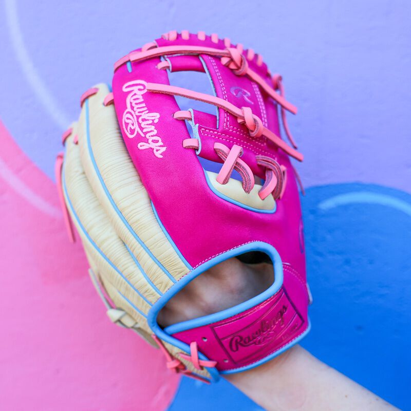 Rawlings Heart of the Hide ColorSync 10 Woodgrain Pink 11.5" Baseball Fielding Glove - PROR2174-2CBE