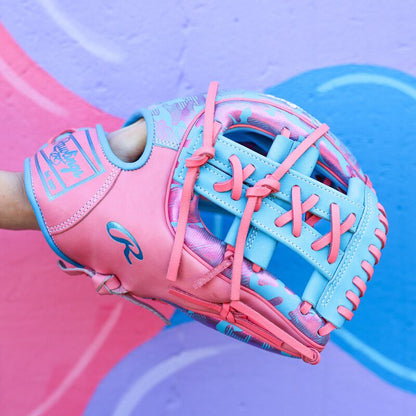 Rawlings Heart of the Hide ColorSync 10 Blue Metallic Camo 11.75" Baseball Fielding Glove - PROR315-32CBP