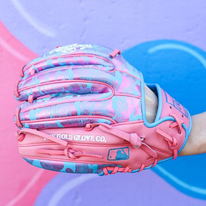 Rawlings Heart of the Hide ColorSync 10 Blue Metallic Camo 11.75" Baseball Fielding Glove - PROR315-32CBP