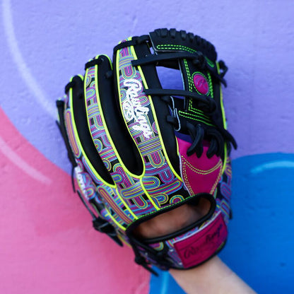 Rawlings Heart of the Hide ColorSync 10 Berry 11.5" Baseball Fielding Glove - PROR934-2BEB