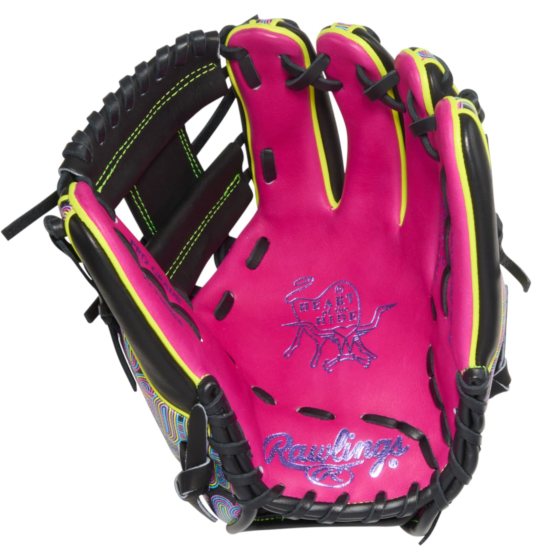Rawlings Heart of the Hide ColorSync 10 Berry 11.5" Baseball Fielding Glove - PROR934-2BEB