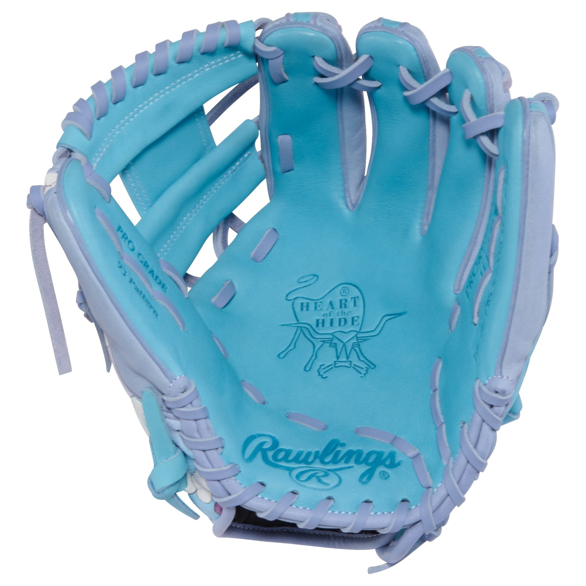 Rawlings Icon Fest Heart of the Hide Columbia Blue/Periwinkle 11.5" Baseball Fielding Glove - PROR934-2CBPE