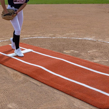 Portolite Pro Spiked Softball Game Mat With Lines: PROSP1036