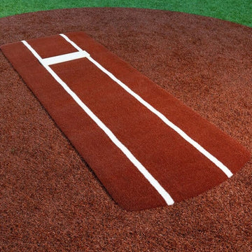 Portolite Pro Spiked Softball Game Mat With Lines: PROSP1036