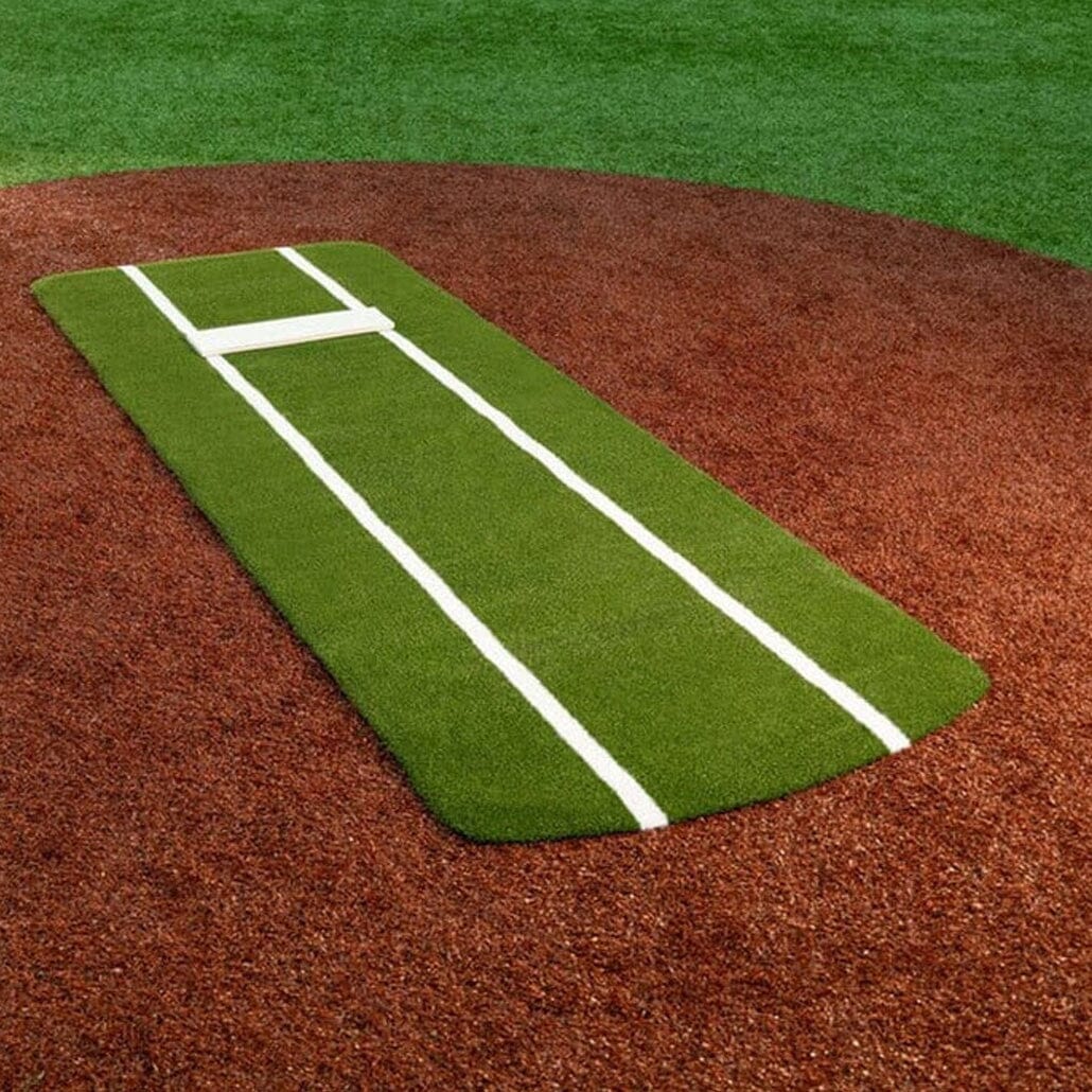 Portolite Pro Spiked Softball Game Mat With Lines: PROSP1036