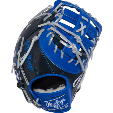 rawlings pro preferred vg27 13 inch first base mitt navy royal grey 