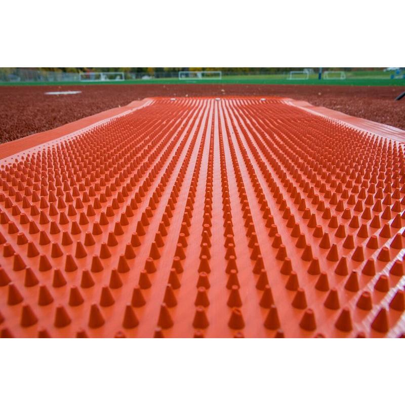 Portolite Long Spiked Non-Slip Softball Pitching Mat