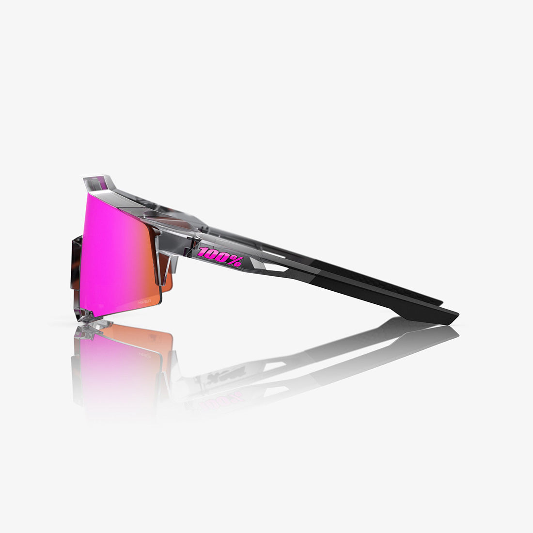 100% SPEEDCRAFT MLB Authentic Polished Translucent Grey - HiPER Vital Pink Mirror Lens
