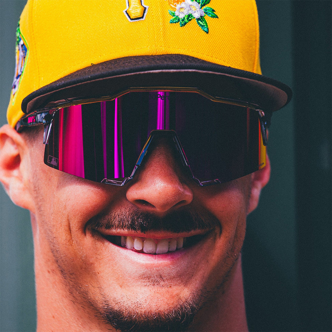 100% SPEEDCRAFT MLB Authentic Polished Translucent Grey - HiPER Vital Pink Mirror Lens