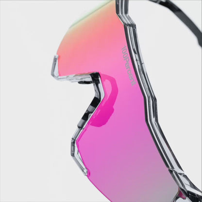 100% SPEEDCRAFT MLB Authentic Polished Translucent Grey - HiPER Vital Pink Mirror Lens