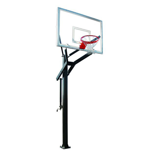 PowerHouse™ 5 Adjustable In-Ground Bolt-Down Basketball Hoop by First Team