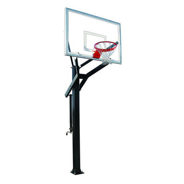 PowerHouse™ 6 Adjustable In-Ground Bolt-Down Basketball Hoop by First Team