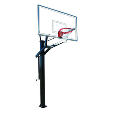 PowerHouse™ 6 Adjustable In-Ground Bolt-Down Basketball Hoop by First Team
