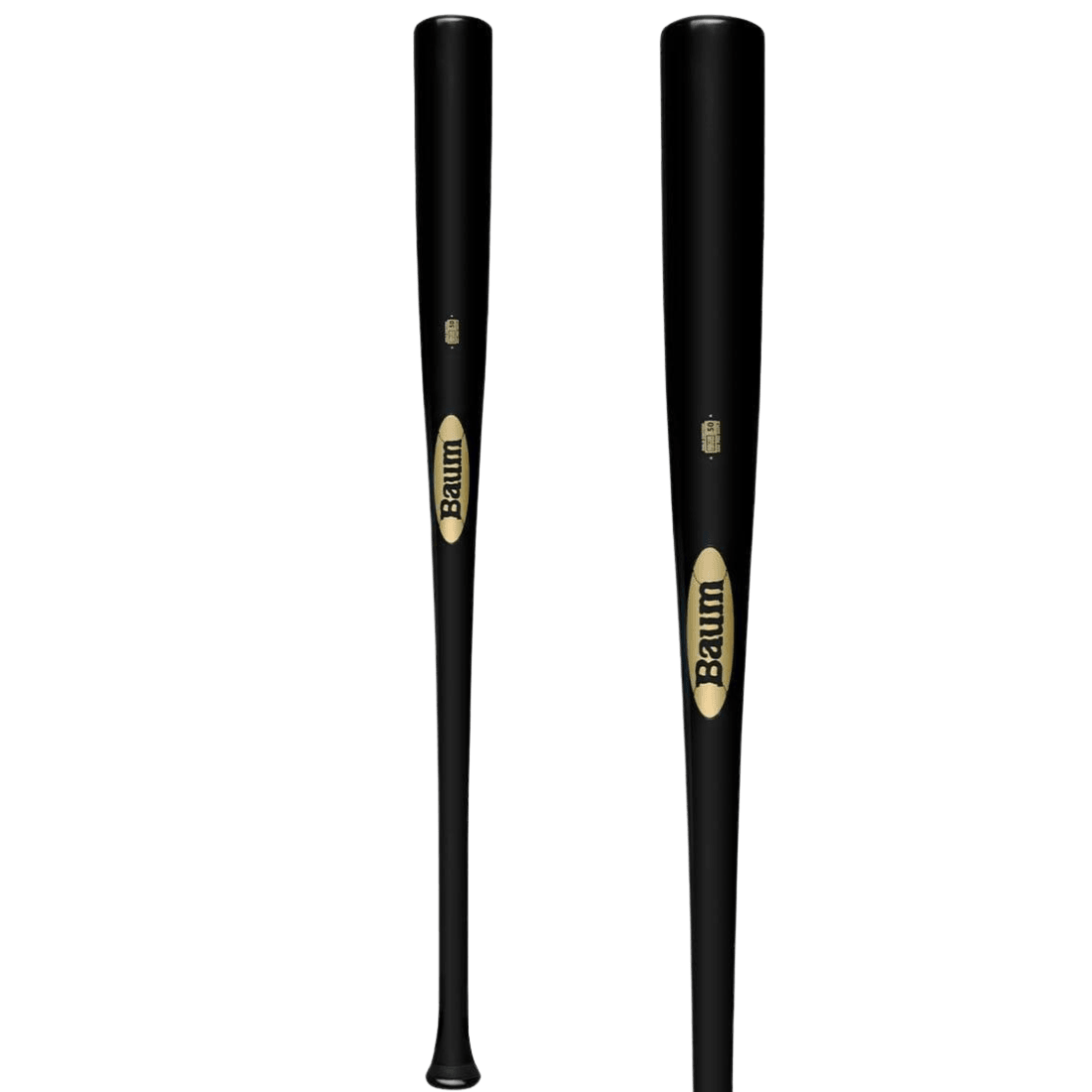 Baum Bat Gold Stock (-3) Maple Baseball Bat w/ Flared Handle: BBMFGSTOCKPRO-BK