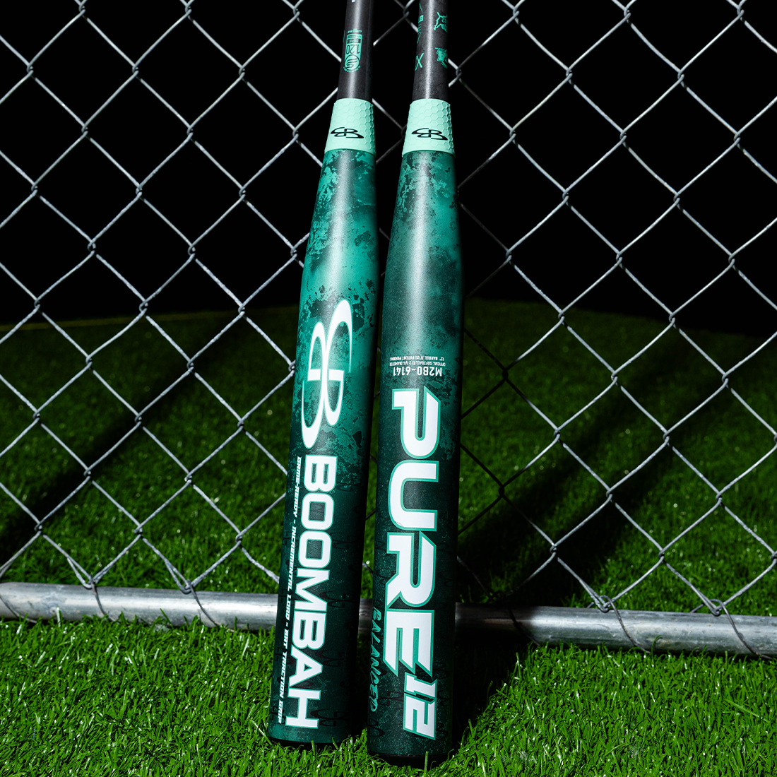 Boombah Pure Teal 12" Balanced USSSA Slowpitch Softball Bat: M2B0-6141