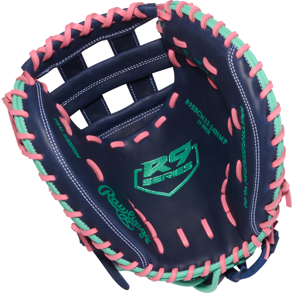 Rawlings R9 33" Fastpitch Catcher's Mitt: R9SBCM33-24NMP