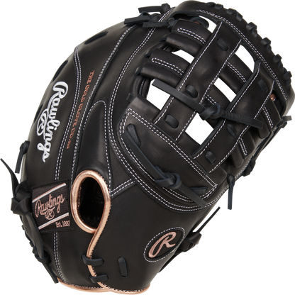 Rawlings R9 12.5" Fastpitch First Base Mitt: R9SBFBM-17B