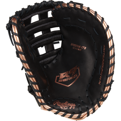 Rawlings R9 12.5" Fastpitch First Base Mitt: R9SBFBM-17B